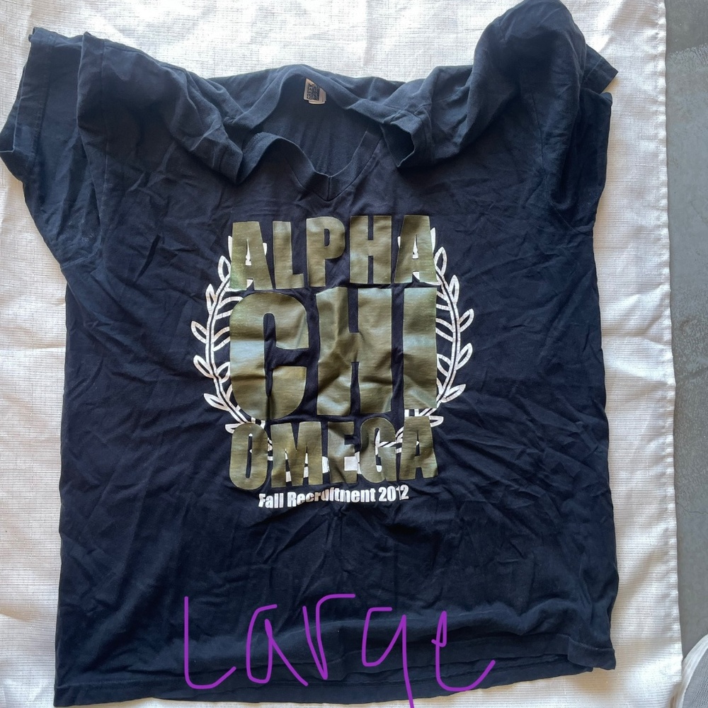 Black alpha chi omega shirt